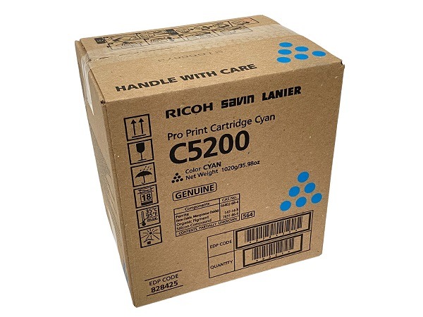 Ricoh 828425 Cyan Standard Yield Toner Cartridge, Up to 24,000 Pages | Quill