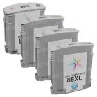LD Remanufactured 88XL 4 Piece Set of Ink for HP
