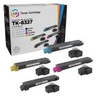 Set of 4 Compatible Kyocera Mita TK-8327 Toner Cartridges (Bk/C/M/Y)
