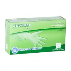 Diamond Gloves IF 48 Powder-Free Clear Large Vinyl Gloves (100/Box)
