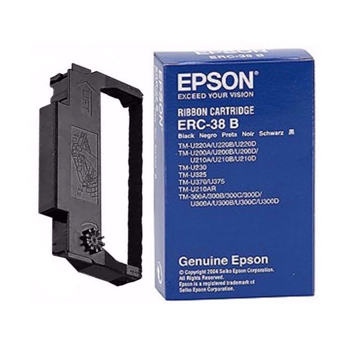 4 Genuine Epson Erc-38b Black Printer Ribbon Cartridges C43s015374 for sale online 
