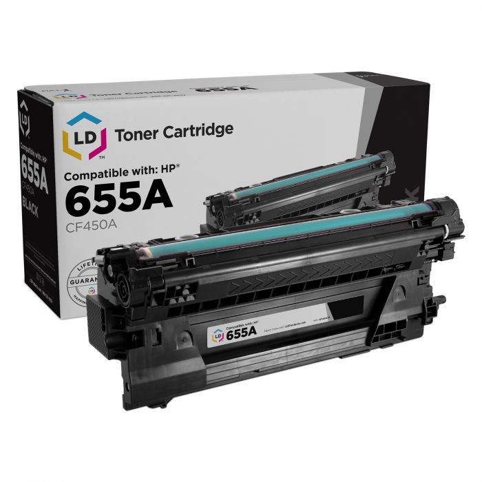 Lxf-xgCompatible with HP 655A CF450A Toner Cartridge for HP Color Laserjet Enterprise M653DN M653X 653DH M681F M681DH M681Z MFP M681F 682Z Color Laser Printer,K 
