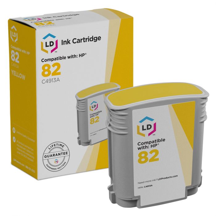 LD Remanufactured Ink Cartridge Replacement for HP 82 C4911A Cyan 
