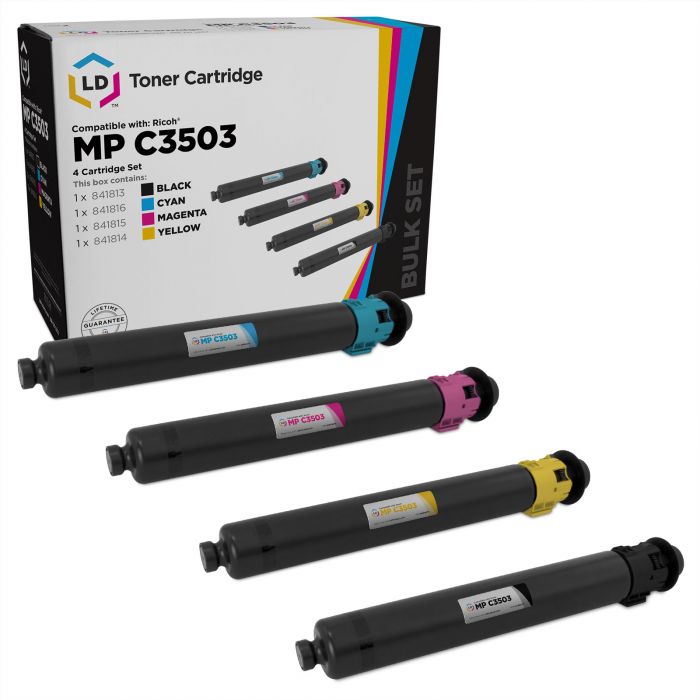 MP C3504 Printer MP C3503 Compatible High Yield 841815 Laser Printer Toner Cartridge Used for Ricoh MP C3003 2-Pack MP C3004 Magenta 