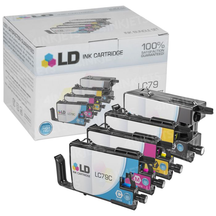 Affordable 4-Cartridge Set For Brother LC79 Ink - 4inkjets