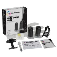 LD Refill Kit for Canon PG30 / PG40 / PG50 Black Ink
