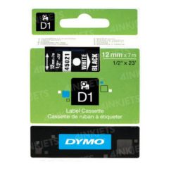 OEM Dymo 45013 1/2" Black on White Tape