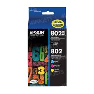 Original Epson T802XLBCS Black/Color Ink Cartridge