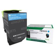 Original Cyan Toner for Lexmark 71B10C0