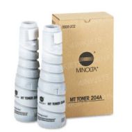 OEM Konica-Minolta Type 204A Black Toner - 2 Pack