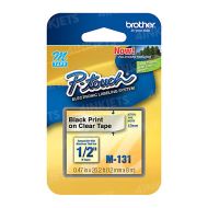 OEM Brother M131 Black on Clear Tape