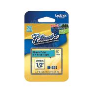 OEM Brother M531 Black on Blue Tape