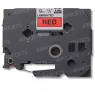 OEM Brother TZe421 Black on Red Tape