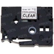 OEM Brother TZAF131 Black on Clear Tape