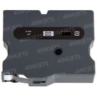 OEM Brother TX-3151 1/2" White on Black Label Tape