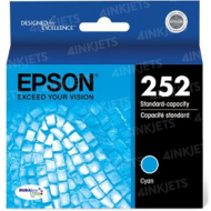 Original Epson 252 Cyan Ink Cartridge
