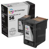 LD Remanufactured C6656AN / 56 Black Ink for HP