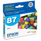 Original Epson 87 Cyan Ink Cartridge