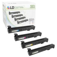 Set of 4 Remanufactured Toner Cartridges for HP 826A (Bk, C, M, Y) 