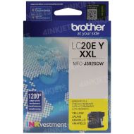 Original Brother LC20EY Super HY Yellow Ink Cartridge