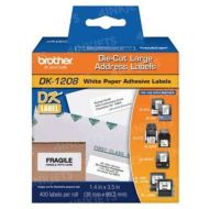 Original Brother DK-1208 (1.4 in x 3.5 in) White Paper Address Labels