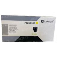 Lexmark OEM 71C0H40 High Yield Yellow Toner Cartridge
