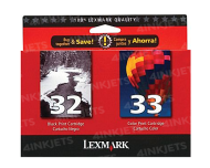 OEM Lexmark 18C0532 Black and Color Ink, Twin Pack