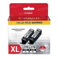 Original Canon PGI-270XL / 0319C005 Dual Pack,  High Yield Black Ink