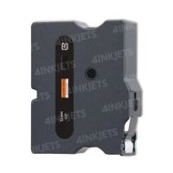 Original Brother TXB511 Black on Fluorescent Orange Tape Cartridge
