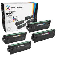 Compatible Canon 040 High Yield (Black, Cyan, Magenta, Yellow) Set of 4 Toners