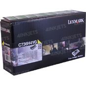 Original HY Yellow Toner for Lexmark C736H4YG 