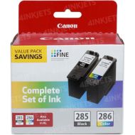 OEM Canon (PG-285 / CL-286) Black and Color Ink Cartridges