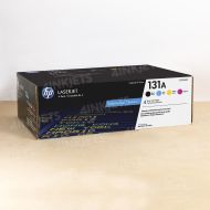 OEM HP 131A 4-pack Black/Cyan/Magenta/Yellow LaserJet Toner Cartridges, CF210AQ1