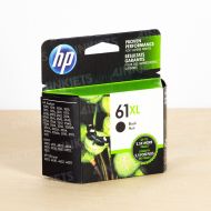Original HP 61XL High-Yield Black Ink Cartridge in Retail Packaging, CH563WN