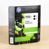 OEM HP 950XL 2-pack Black High Yield Ink Cartridges, CR317BN