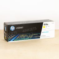 HP Original 414A Yellow Toner W2022A (2100 Page Yield) with ink level chip