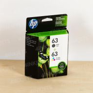 HP 63 2-Pack Black/Tri-Color Ink Cartridges X4E32AN