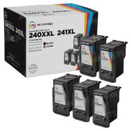 Remanufactured Canon PG-240XXL/CL-241XL Bundle: 3 5204B001 Extra High Yield Black and 2 5208B001 High Yield Color