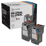 Remanufactured Canon PG-275XL Ink Bundle: 1 HY Black PG-275XL and 1 HY Tri-Color CL-276XL