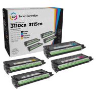 Refurbished Set of 4 HY (Bk, C, M, Y) Toners for the Dell 3110cn / 3115cn