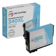 Remanufactured Epson 340XL Light Cyan High Yield Ink Cartridge (T340XL520-S) works with Expression Photo XP-8800