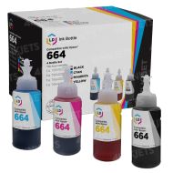 Compatible Epson T664 Ultra HY Ink Bottles, Set of 4
