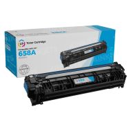 Comp HP 658A Cyan Toner Cartridge with ink level chip (W2001A)