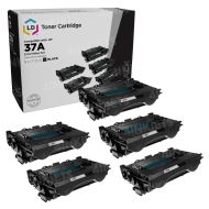 Pack of 5 Compatible HP 37A Black Toner Cartridge (CF237A)