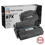 Remanufactured MICR Toner for HP 87X Black