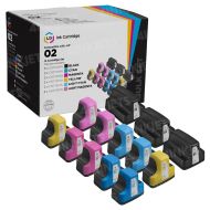 Bulk Set HP 02 Remanufactured Cartridges