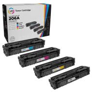 Set of 4 Compatible HP 206A Toner Cartridge (Black, Cyan, Magenta, Yellow)