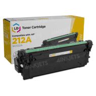 Comp HP 212A Yellow Laserjet Toner Cartridge with ink level chip, W2122A
