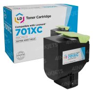 Lexmark Compatible 70C1XC0 Extra High Yield Cyan Laser Toner Cartridge (CS510 Series)