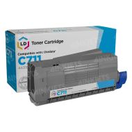 Compatible 44318603 Cyan Toner